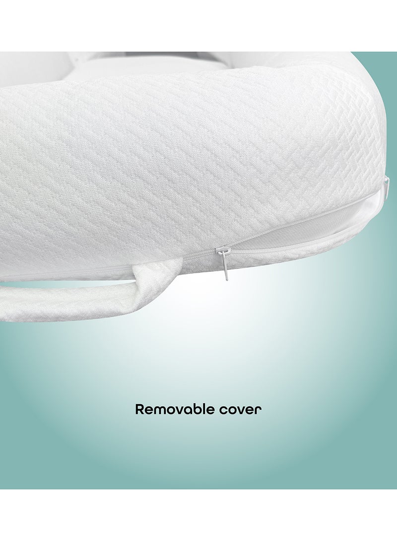 Moon Organic Baby Nest Fabric - White - Image 5
