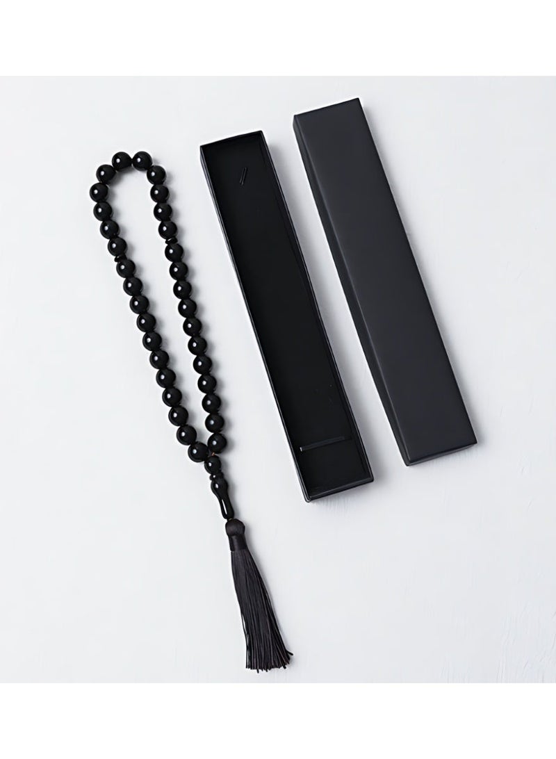 XiaoGiqi 33-bead Taisbiha prayer beads（black） - Image 2