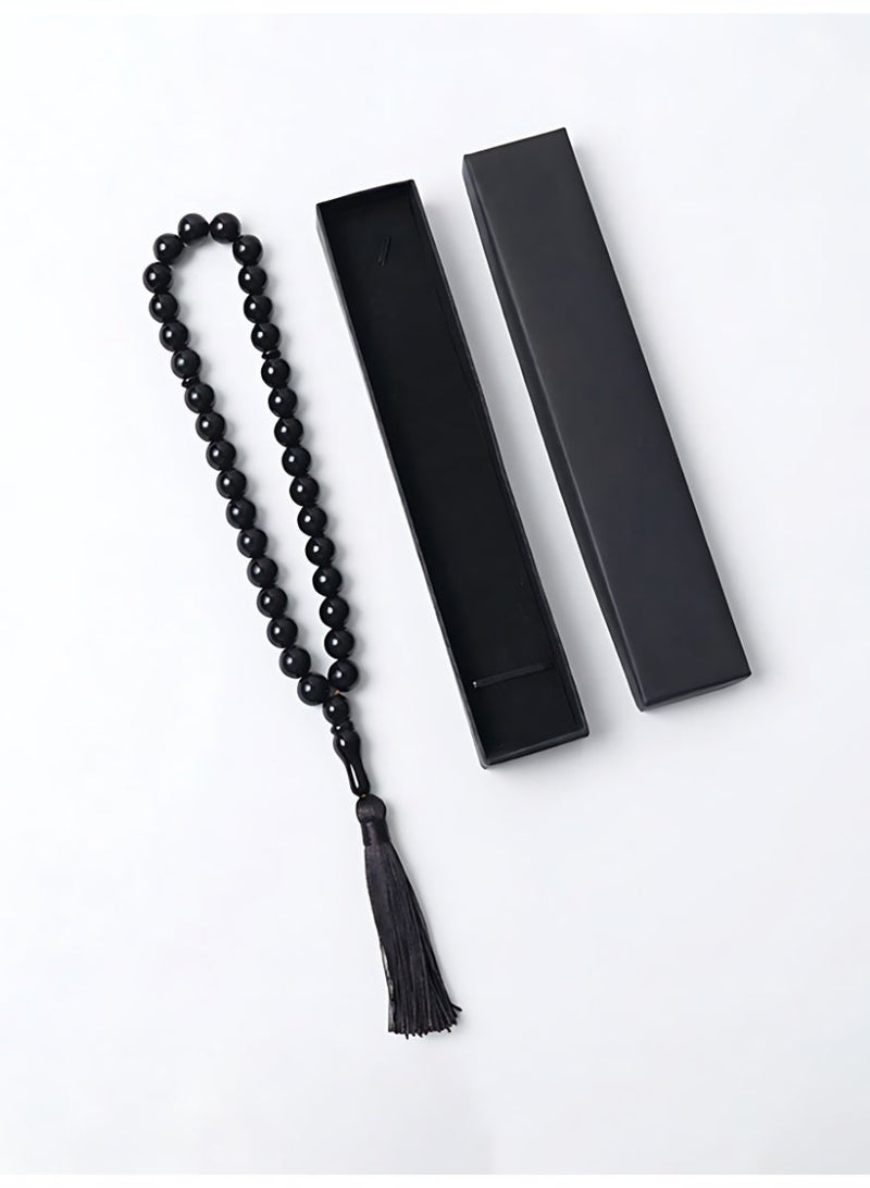 XiaoGiqi 33-bead Taisbiha prayer beads（black） - Image 1