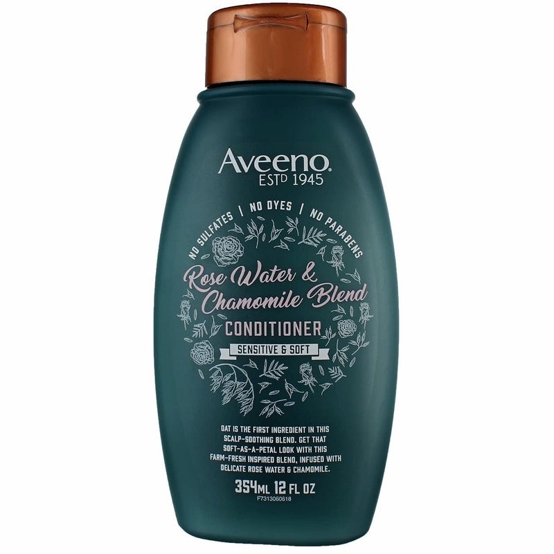 Aveeno Conditioner Rosewater & Chamomile Blend 12 Ounce (354ml) (2 Pack) - Image 2