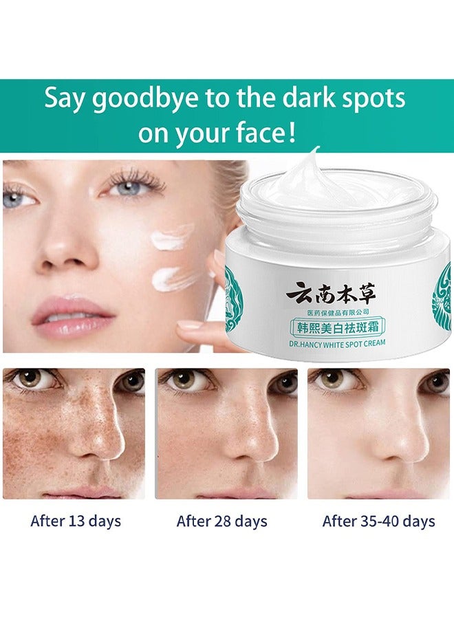 Hancy Freckle Whitening Cream To Remove Dark Spots And Melasma Remover, Dark Spot Corrector, Yunnan Herbal Freckle-Removing Cream, 20G - Image 5