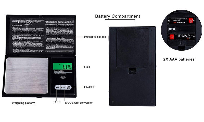 Praxon Praxon Digital Pocket Weighing ScaleElectric DiamondGoldSilverGems ScaleKitchen weighing scaleDiet Food ScaleDryfruit Weighing Machine  - Image 4