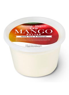 Aroma Depot 1lb  16 oz Raw Mango Butter Unrefined 100 Natural Pure Great for Skin Body Hair Care DYI Body Butter Lotions Creams Reduces Fine Lines Wrinkles used for eczema psoriasis