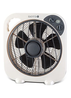 DOTS Dots Box Fan, 12", 3 Speed, 1 Hour Timer, 50W, Tfb-30E  - Image 1