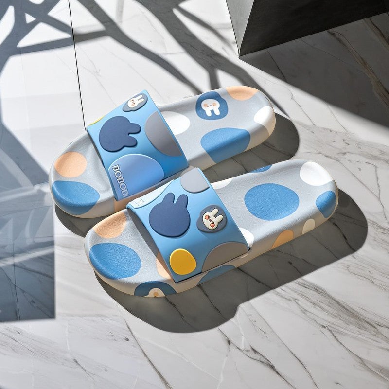 High-Appearable Parent-Child Slippers Women'S Super Soft Slippers Men'S Home Non-Slip Deodorant Bath Non-Stinky Bottom Home Shoes - Image 1