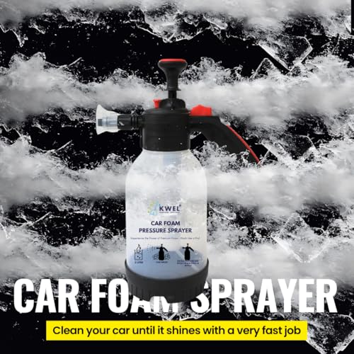 KWEL Foam Pump Sprayer 2 Litter with 100ml Car Shampoo (Pack of 1) – High-Pressure Bottle for Car Wash, Bike Wash, Car Cleaning, Foam Sprayer, and Detailing - Image 2