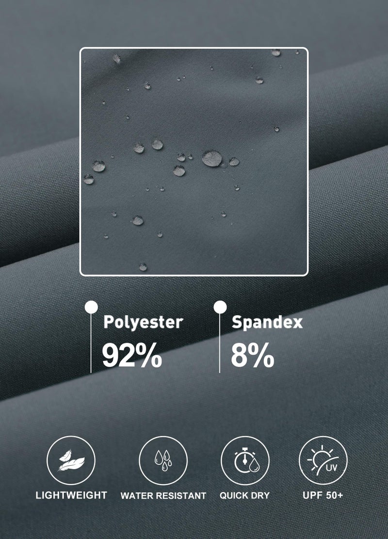 Libin Women's Cargo Joggers Lightweight Quick Dry Hiking Pants Athletic Lounge Casual Travel Tall, Steel Gray L - Image 5
