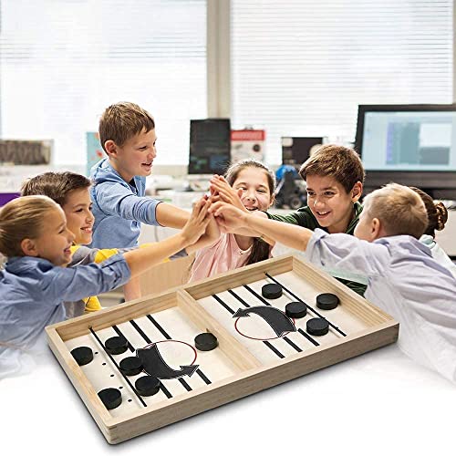 APKEY BRAND® String Air Hockey Table Board Game for Kids and Adults - Fast Sling Puck Indoor Game, 2 Player, 38 L x 23.5 W Cm - Image 5