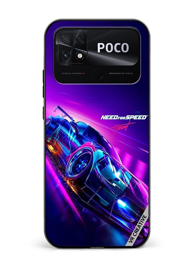 VR CREATIVE Protective Case Cover For Xiaomi Poco C40 Need For Speed Design Multicolour - Image 1