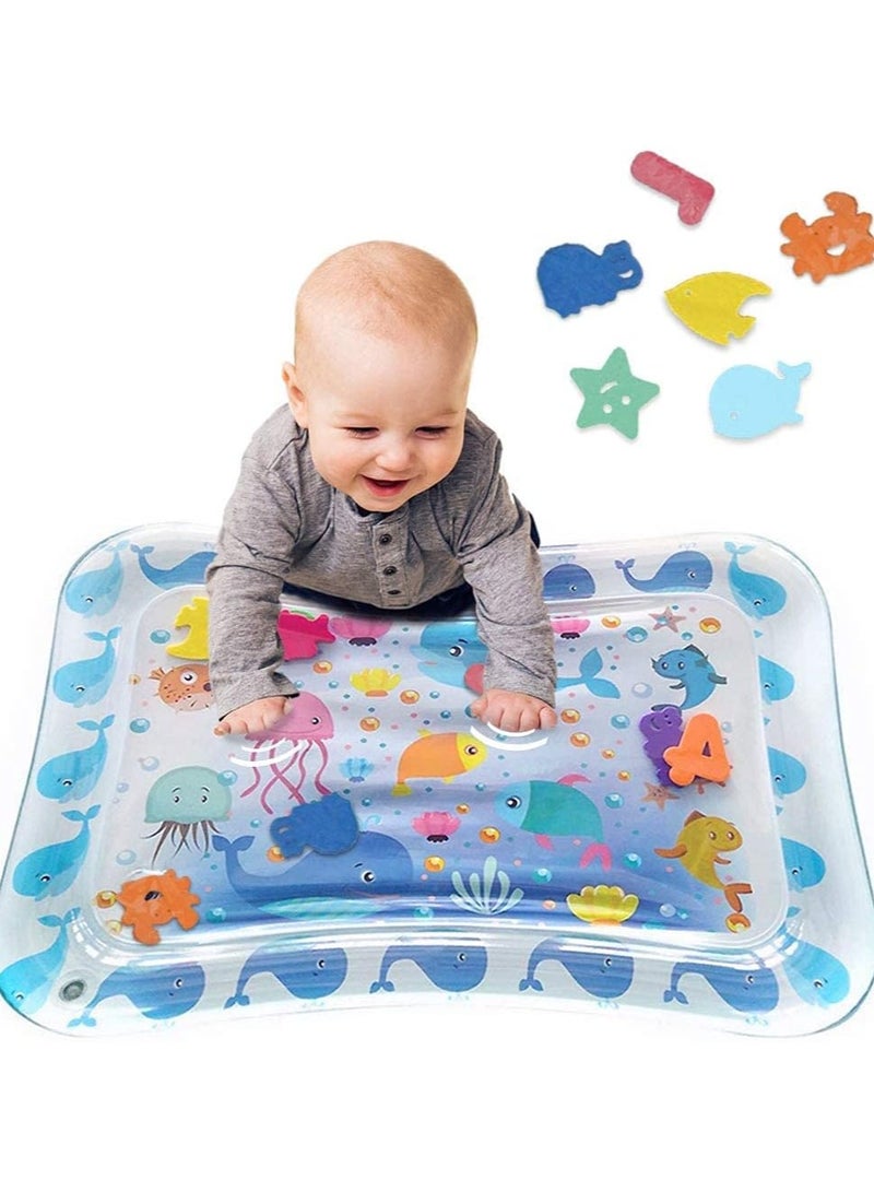 ORiTi Tummy Time Baby Water Play Mat, Inflatable Playmat for Infant & Toddlers, BPA Free - Image 1