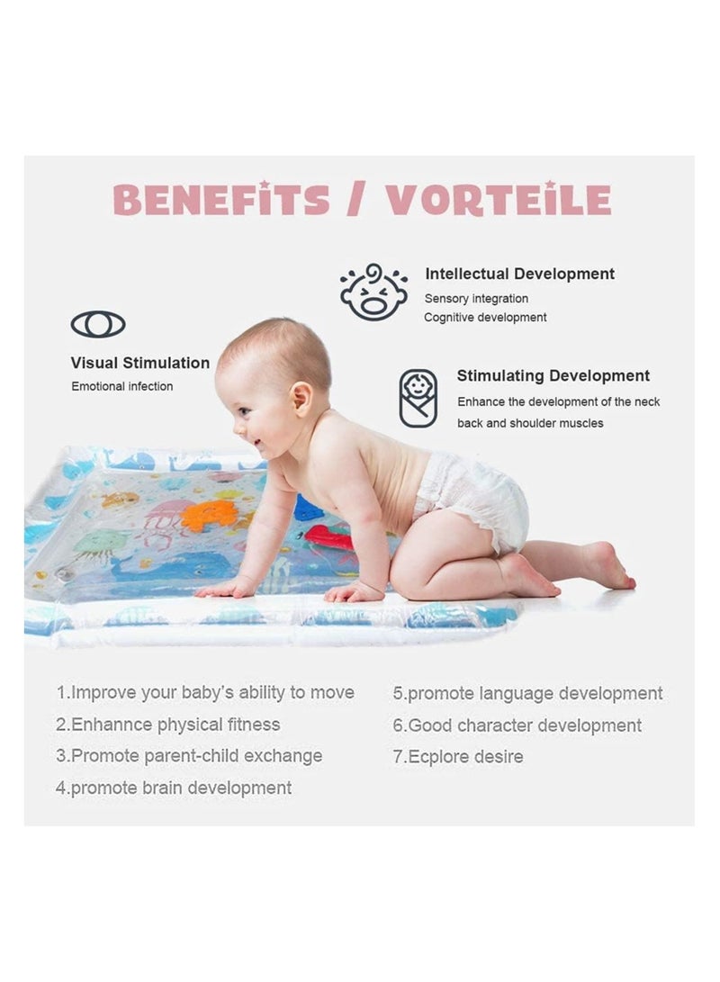 ORiTi Tummy Time Baby Water Play Mat, Inflatable Playmat for Infant & Toddlers, BPA Free - Image 2