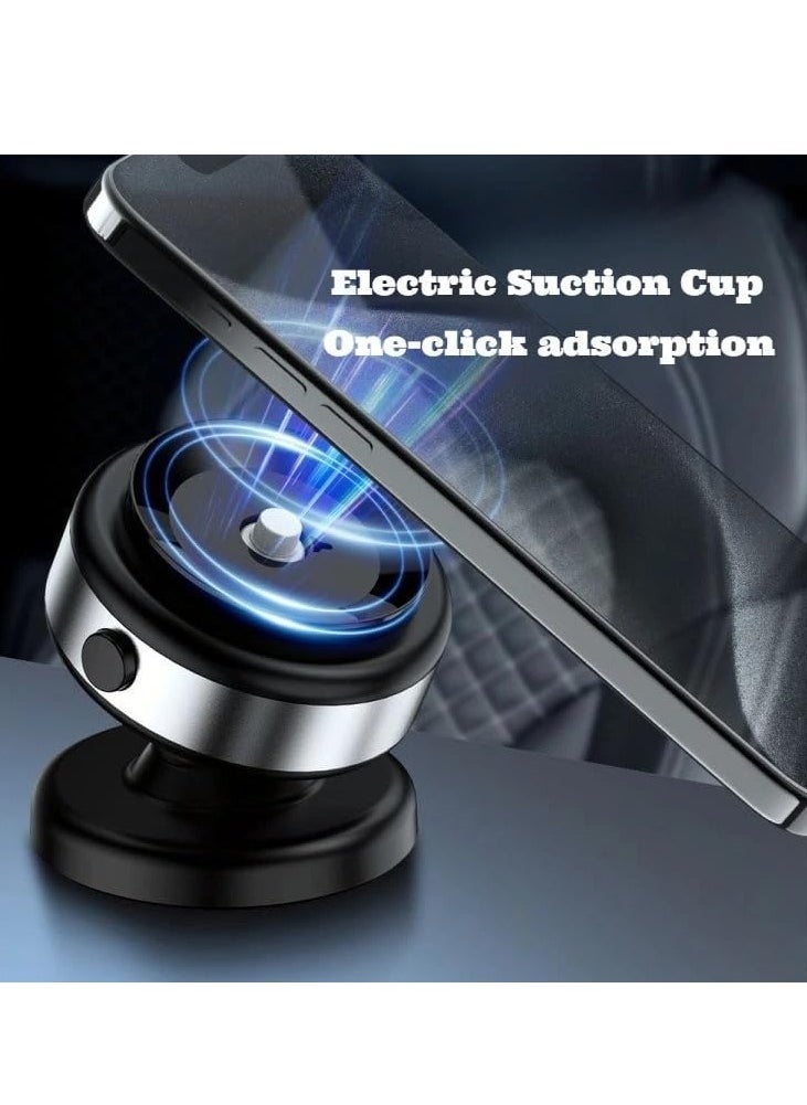 JAJEEK "New Wireless Vacuum Suction Magnetic Car Phone Holder – 360° Rotation, Multi-Functional Secure Car Mount for Easy and Stable Phone Use on the Go (Black)" - Image 4