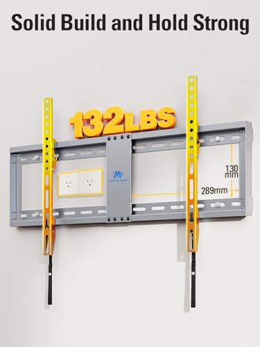 Mounting Dream TV Wall Mount for Most 37-75 Inch Televisions, Universal Tilt TV Mount Fits 16", 18", 24" Studs, Max VESA 600x400mm, 132lbs, Low Profile Flat Wall Mount Bracket, MD2968-LK - Image 5