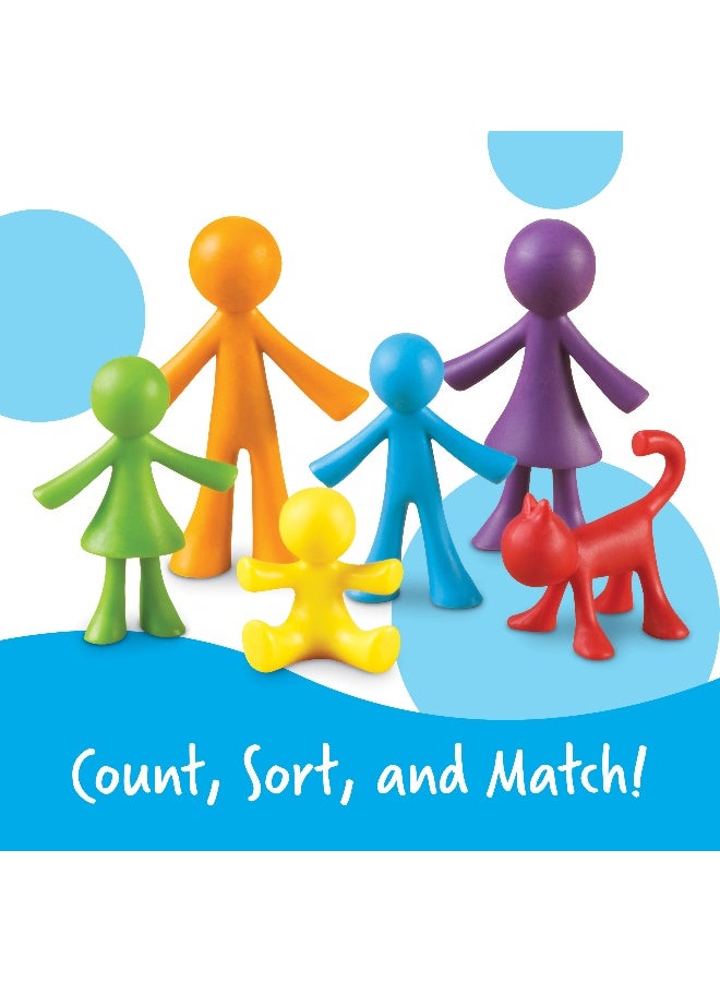 ليرننج ريسورسز موارد تعليمية - عدادات عائلية "كل شيء عني"، مجموعة من 72 عدادًا ملونًا بطابع عائلي للعد والفرز والنمذجة، للأعمار من 3 سنوات فما فوق - Image 2