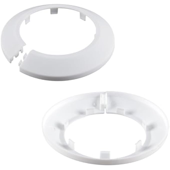 5PCS PIPE DECORATIVE COVER FIT 63MM OUTER DIAMETER WATER PIPE COVER DECORATION WHITE RADIATOR ESCUTCHEON COLLAR FOR WALL TUBE DECORATION - Image 2