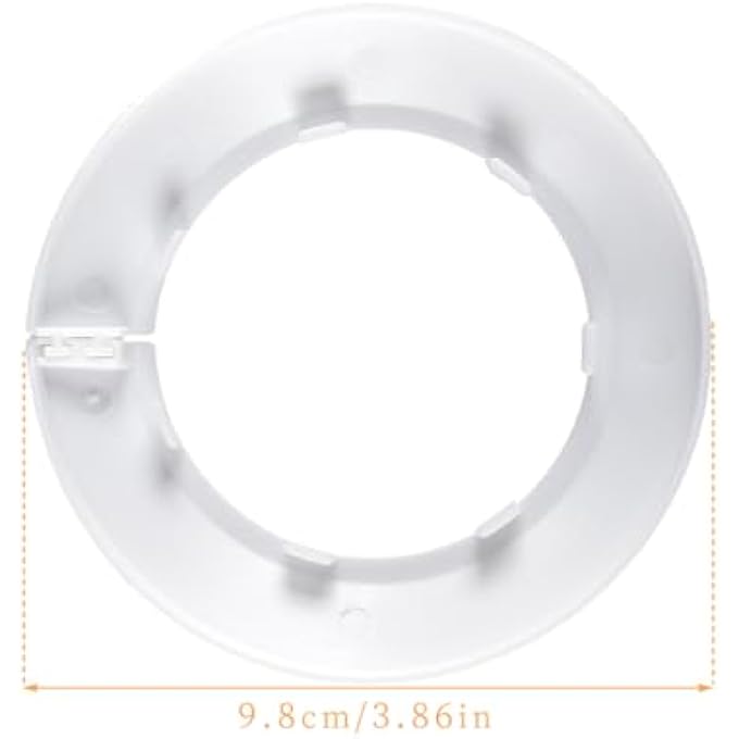 5PCS PIPE DECORATIVE COVER FIT 63MM OUTER DIAMETER WATER PIPE COVER DECORATION WHITE RADIATOR ESCUTCHEON COLLAR FOR WALL TUBE DECORATION - Image 3