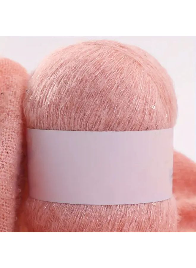 Luxurious Mohair Blend Yarn With Sparkling Sequins Acrylic Wool Fiber For Knitting Sweaters And Scarves Style4 - Image 5