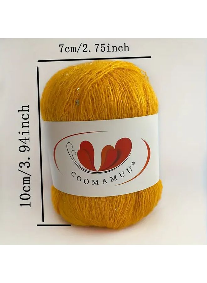 Luxurious Mohair Blend Yarn With Sparkling Sequins Acrylic Wool Fiber For Knitting Sweaters And Scarves Style4 - Image 4