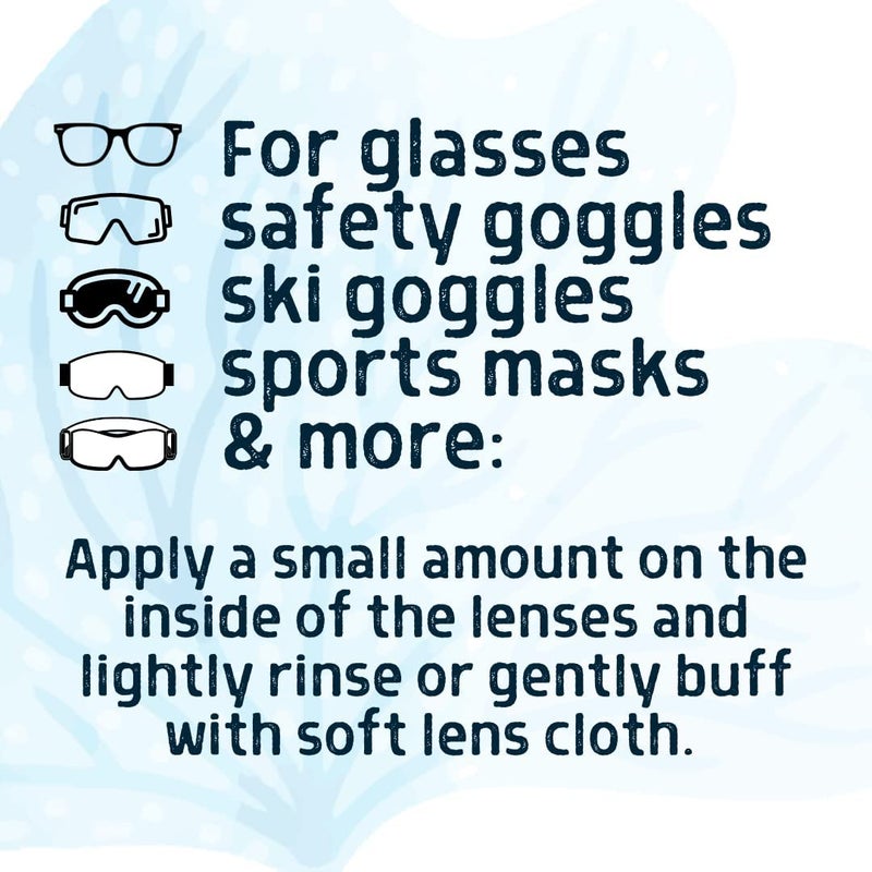 STREAM 2 SEA Stream2Sea Mask Defog Biodegradable Defogger Coating, Reef Friendly Anti Fog Mask For Glasses, Snorkel Mask, Scuba Divers, Ski Goggles and Sports Glasses Equipment, Paraben Free, 2 Fl Oz Pack of 3 - Image 4