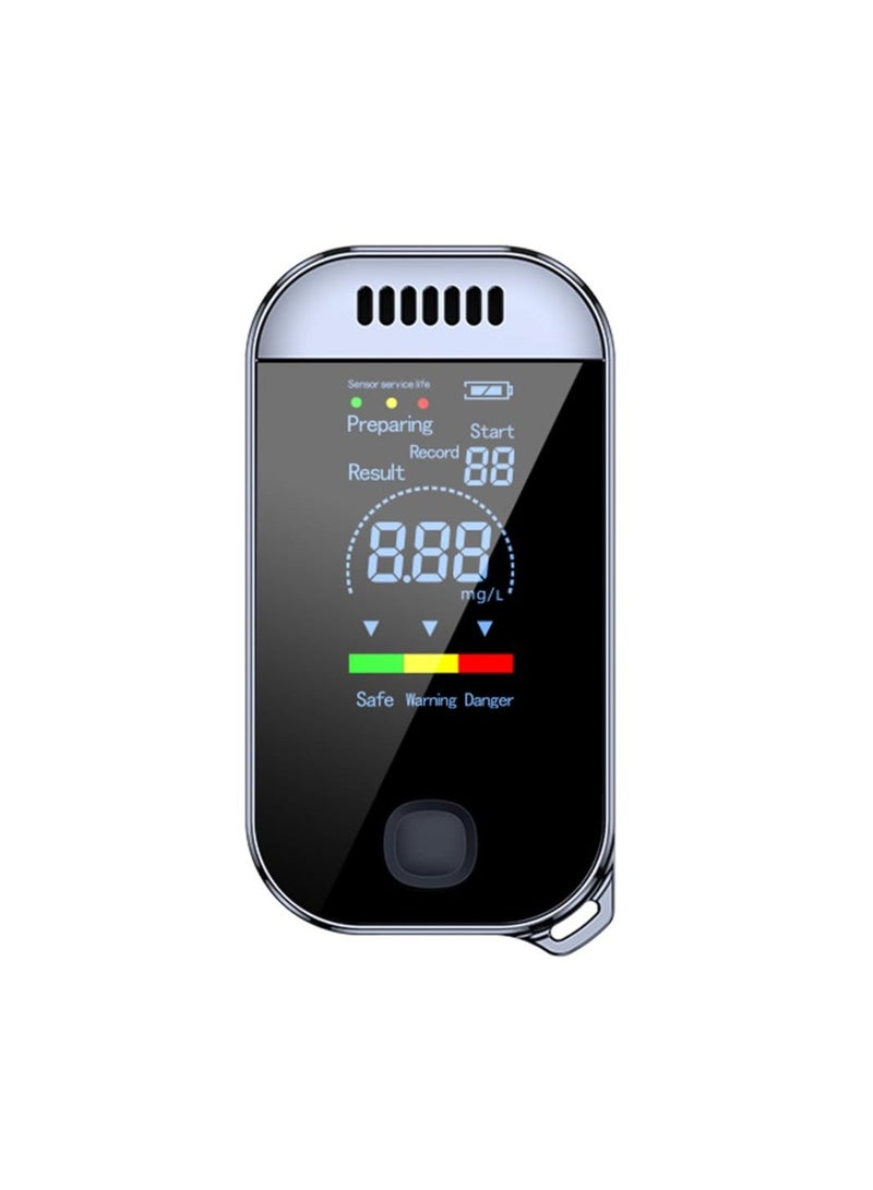 Portable Alcohol Tester Alcohol Breathalyzer, Digital Led Display Quick Response, with Drunkenness Alarm Prompt, Professional Accurate Detection Breath Analyzer Detector for Family, Personal, Driver - Image 1
