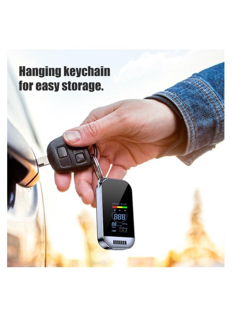 Portable Alcohol Tester Alcohol Breathalyzer, Digital Led Display Quick Response, with Drunkenness Alarm Prompt, Professional Accurate Detection Breath Analyzer Detector for Family, Personal, Driver - Image 3