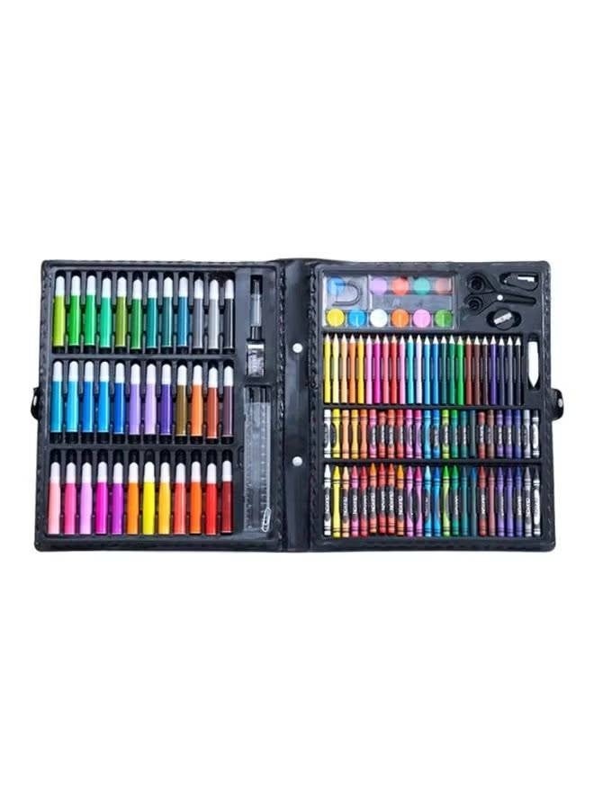Deluxe 150 PCS Art Set for Kids & Beginners, Drawing & Painting Kit with Colored Pencils, Crayons, Markers, Watercolors & Foldable Case - Image 3