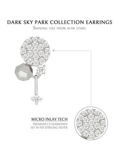 AWNL AWNL Dark Sky Park Earrings With Sterling Silver and CZ Diamonds  - Image 5