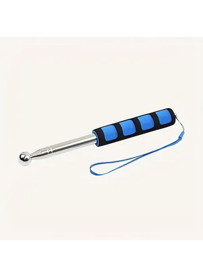 Telescopic Hammer Adjustable Length Red Blue Grip Durable Aluminum Structure - Image 1