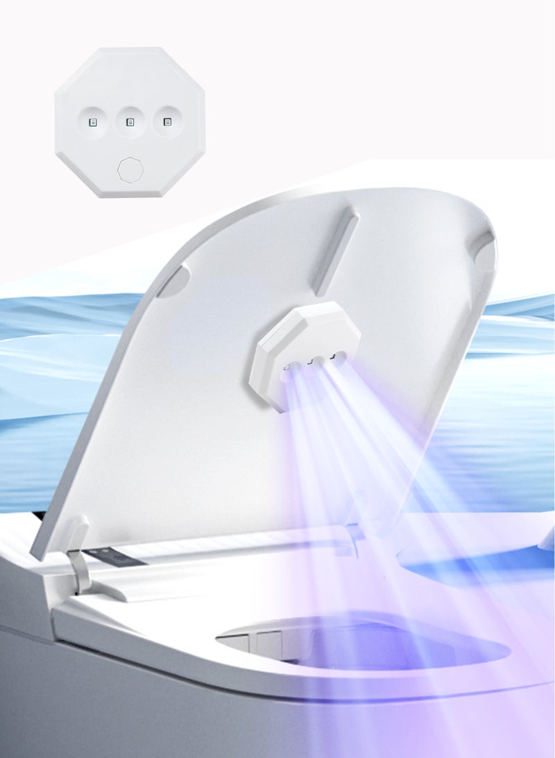 Sleek Octagon UV Sanitizer: Auto for Toilet, Handheld for Home & Travel - Image 1