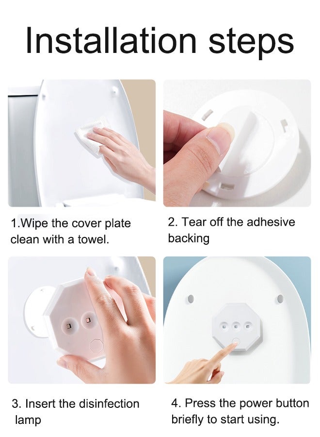 Sleek Octagon UV Sanitizer: Auto for Toilet, Handheld for Home & Travel - Image 3