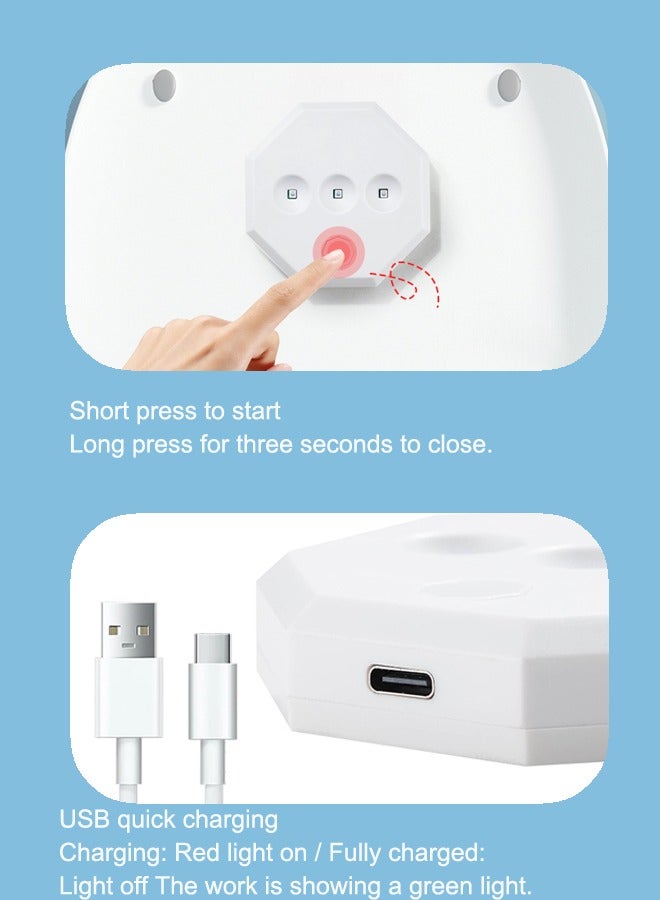 Sleek Octagon UV Sanitizer: Auto for Toilet, Handheld for Home & Travel - Image 5