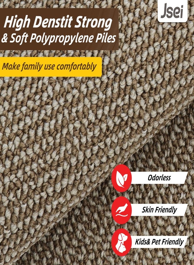 JSEI 17''x30''+17''x60'' Non-Slip Kitchen Runner Rugs, 2PCS Polypropylene Kitchen Mats, Machine Washable Absorbent and Stain Resistant Kitchen Rugs, Carpet Mats with TPR Backing for Kitchen, Beige - Image 5