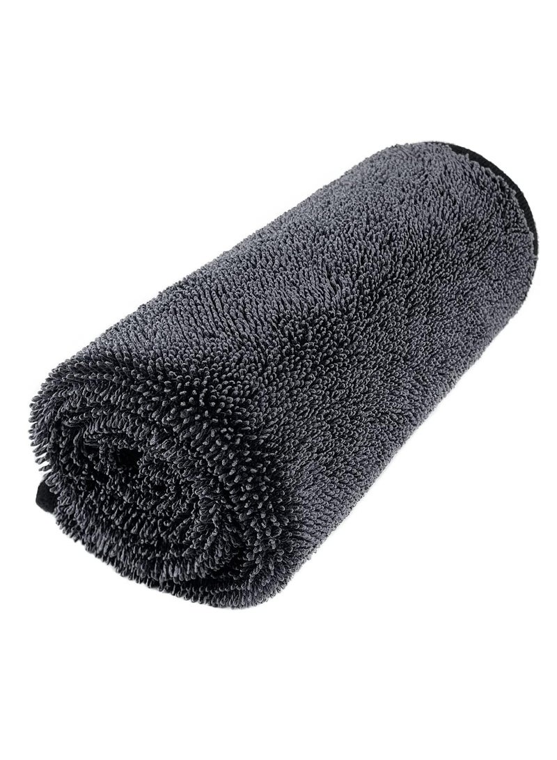 Premium Microfiber Towels, Professional Microfiber Drying Towels, Strong Water Absorption Drying Towel, Lint-Free, Streak-Free, for Cars, SUVs, RVs, Trucks, and Boats, 24'' x 35'', 1 Pcs - Image 2