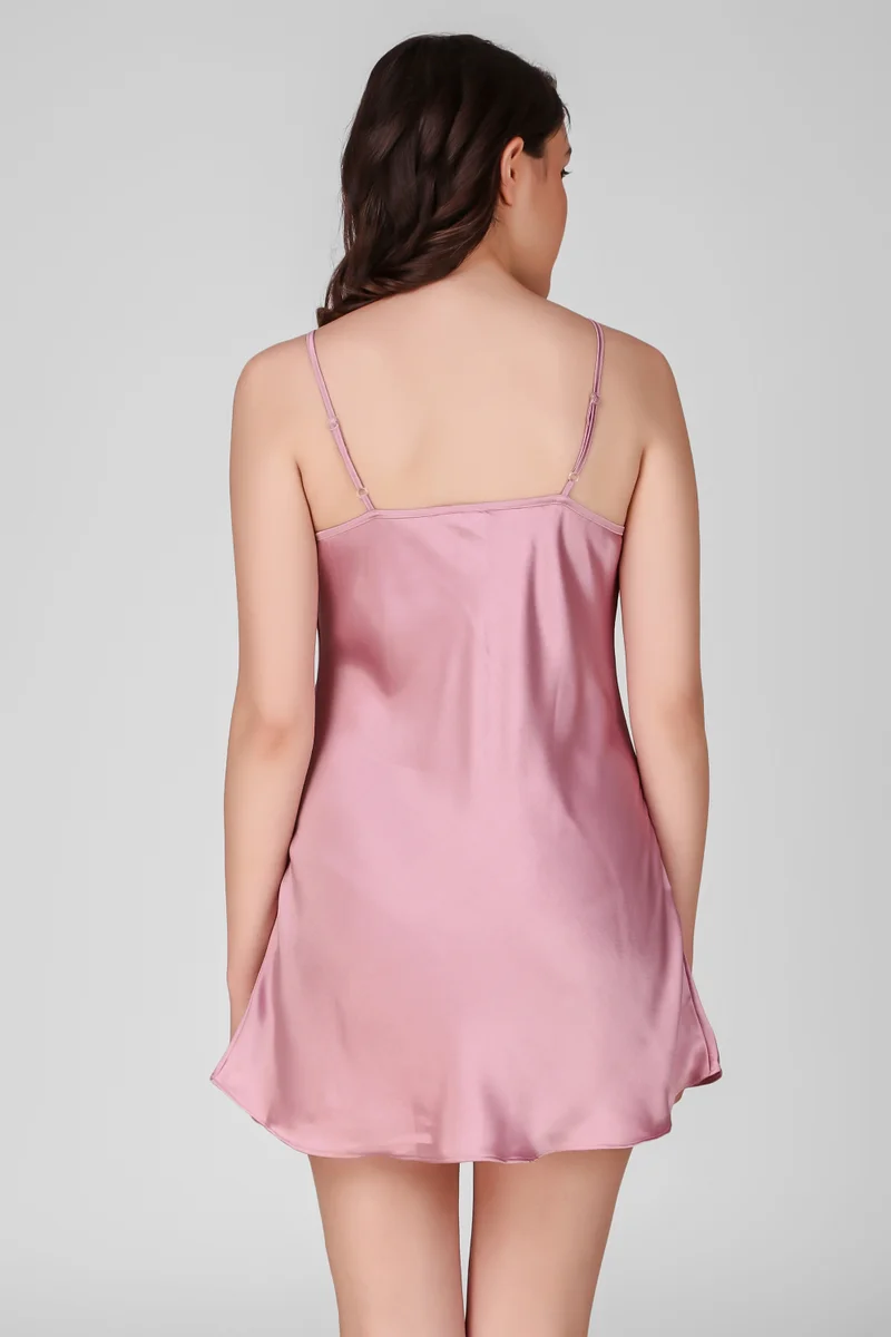 After Dark Viola, Embroidered Nightdress