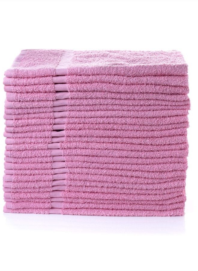 Simpli-Magic Cotton Set, Hand Towels, 16 in x 27 in, Pinky, Pack of 12 - Image 1