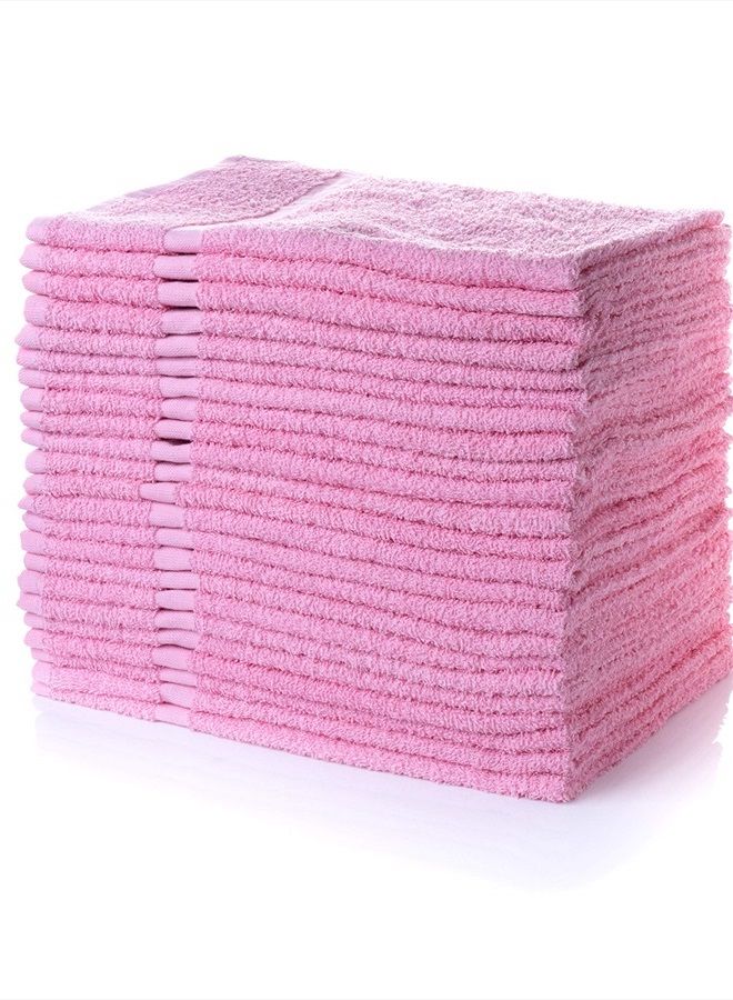 Simpli-Magic Cotton Set, Hand Towels, 16 in x 27 in, Pinky, Pack of 12 - Image 2