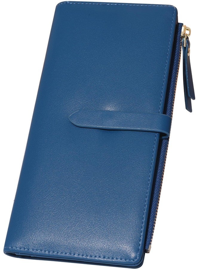 YOUBDM Slim Wallets for Women Credit Card Holder RFID Bifold Clutch Wallets Checkbook with Zipper Pocket - Image 1
