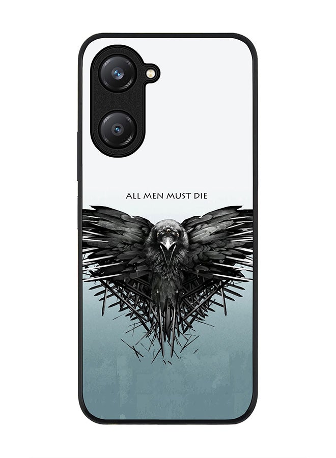 Stylizedd Rugged Black edge case for Vivo Y28s 5G / Vivo Y18 4G /Vivo Y03 4G, Slim fit Soft Case Flexible Anti Drop TPU Gel Thin Cover - GOT All Men Must Die - Image 1