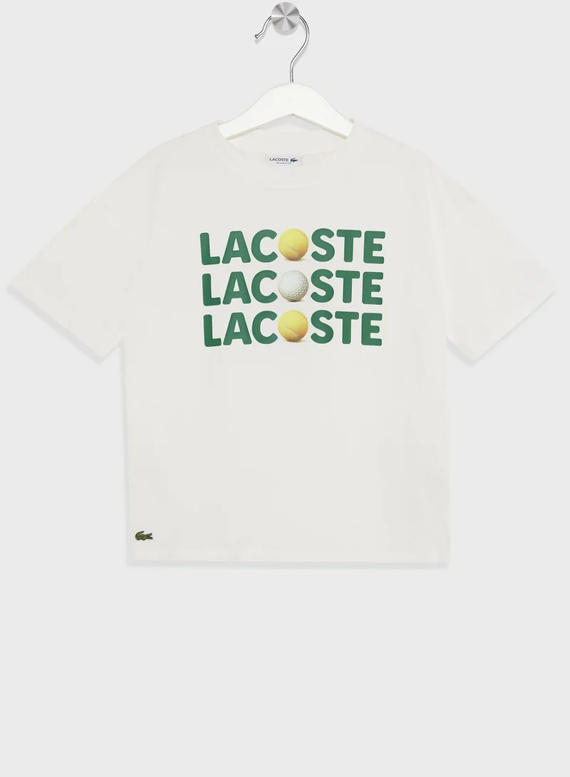 LACOSTE Kids Logo T-Shirt