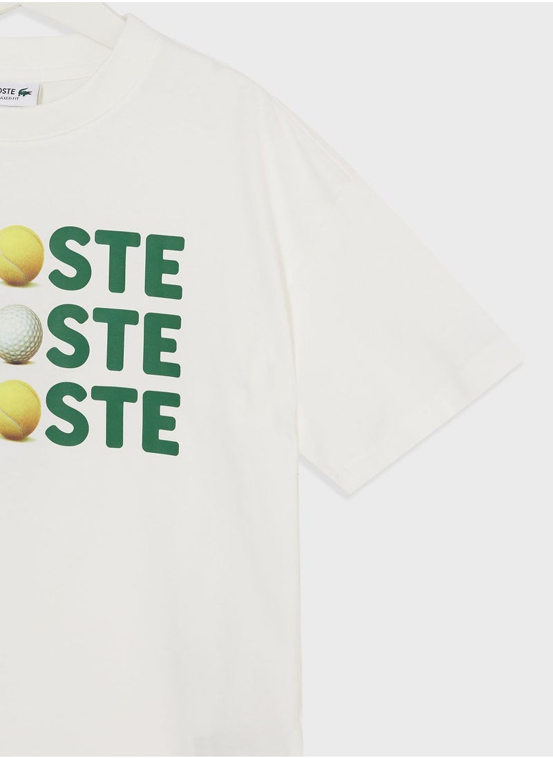 LACOSTE - Kids Logo T-Shirt - Image 1