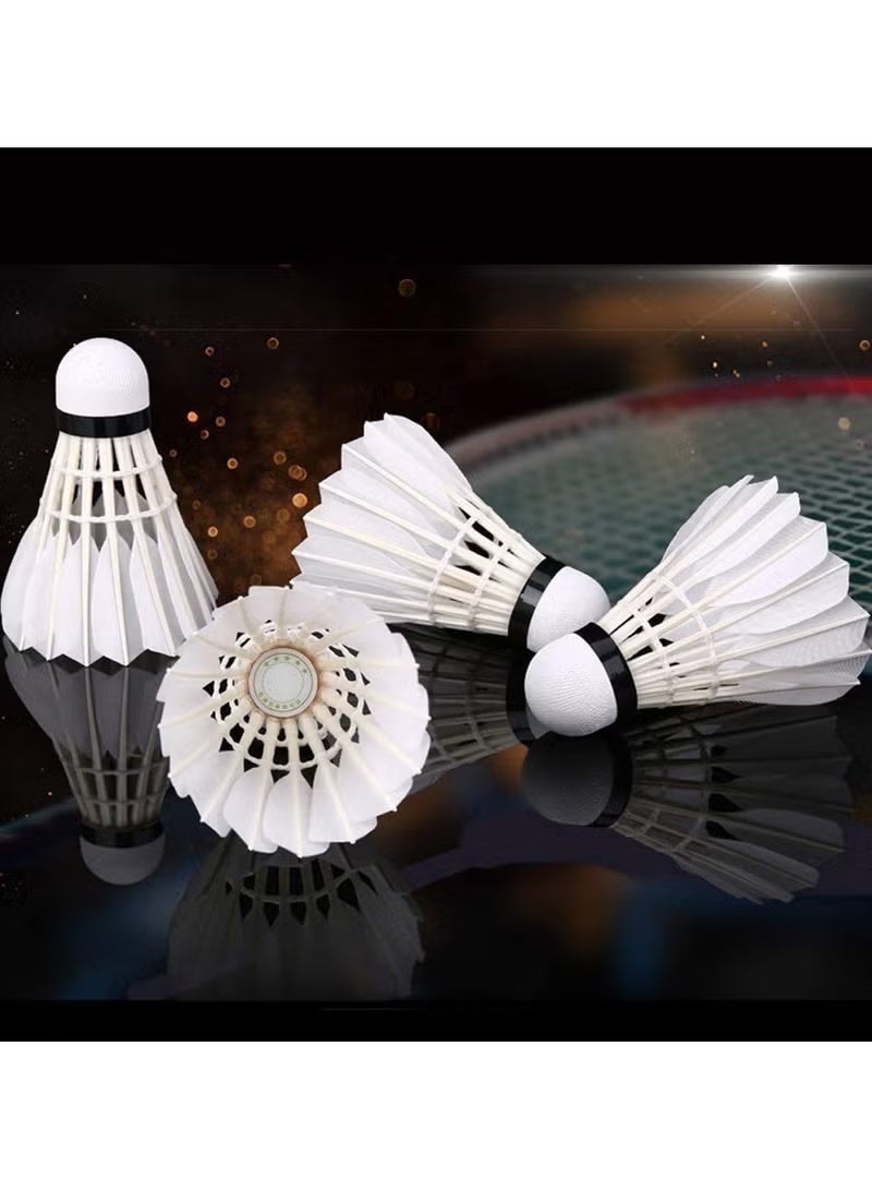 سوفام 12 قطعة من ريشة الريشة، مع ثبات ومقاومة ممتازين، مناسبة للتدريب العالي السرعة في الداخل والخارج، كرة ريشة الريشة، الأسود - Image 3