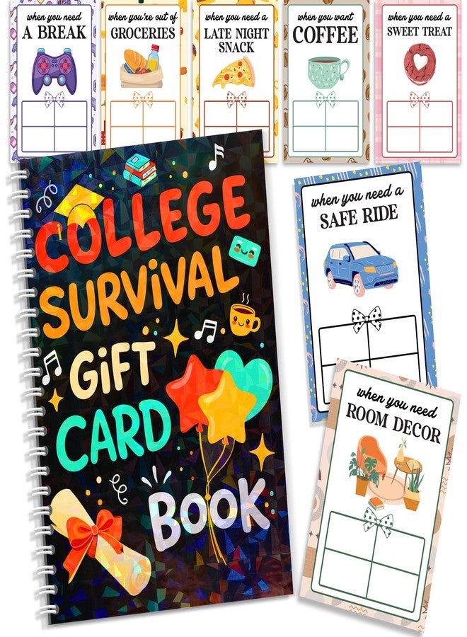 Sensemory College Survival Gift Card Book 7 x 5 Inch, 20 Pages Gift Card Book for Student, Survival Kit Giftcard Booklet, College Gifts for Students, Girls, Boys, Senior, Her, Him - Image 1