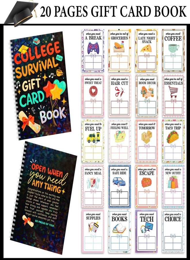 Sensemory College Survival Gift Card Book 7 x 5 Inch, 20 Pages Gift Card Book for Student, Survival Kit Giftcard Booklet, College Gifts for Students, Girls, Boys, Senior, Her, Him - Image 4