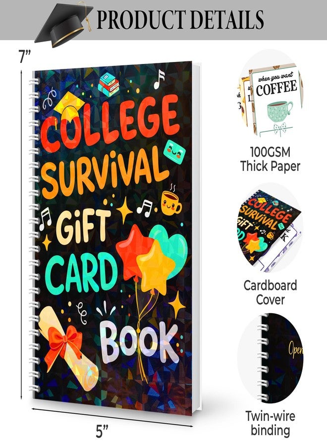 Sensemory College Survival Gift Card Book 7 x 5 Inch, 20 Pages Gift Card Book for Student, Survival Kit Giftcard Booklet, College Gifts for Students, Girls, Boys, Senior, Her, Him - Image 3