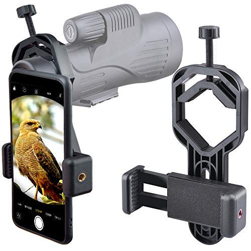 Starboosa Smartphone Telescope Adapter Camera Mount Universal Phone Mount Work with Telescope Spotting Scope Microscope Monocular Binocular Fits iPhone Samsung HTC LG and Smartphone - Image 1
