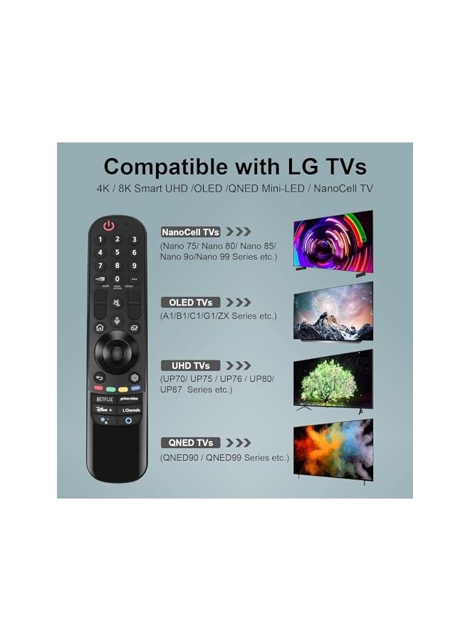 The Bros Tv Remote Replacement Compatible With AN-MR21GA AGF30136002 Universal Remote Control for LG 2021 TV LCD LED OLED 4K UHD HDTV HD Smart TV Remote (NO Pointer Function) - Image 4
