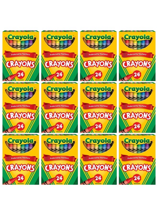 Crayola Crayons Bulk, 12 Packs of 24 Count Crayons, School Supplies, Assorted Colors - Image 1