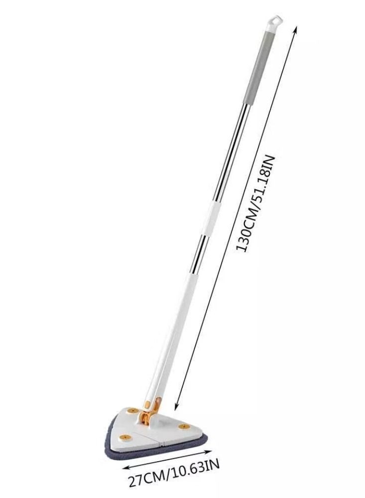 Rotatable Triangle Mops for Floor Cleaning,Push-Pull Automatic Self Squeezing Mop,Microfiber Dust Flat Cleaning Kitchen Mops for Floor Wall Window Car Cleaning - Image 2