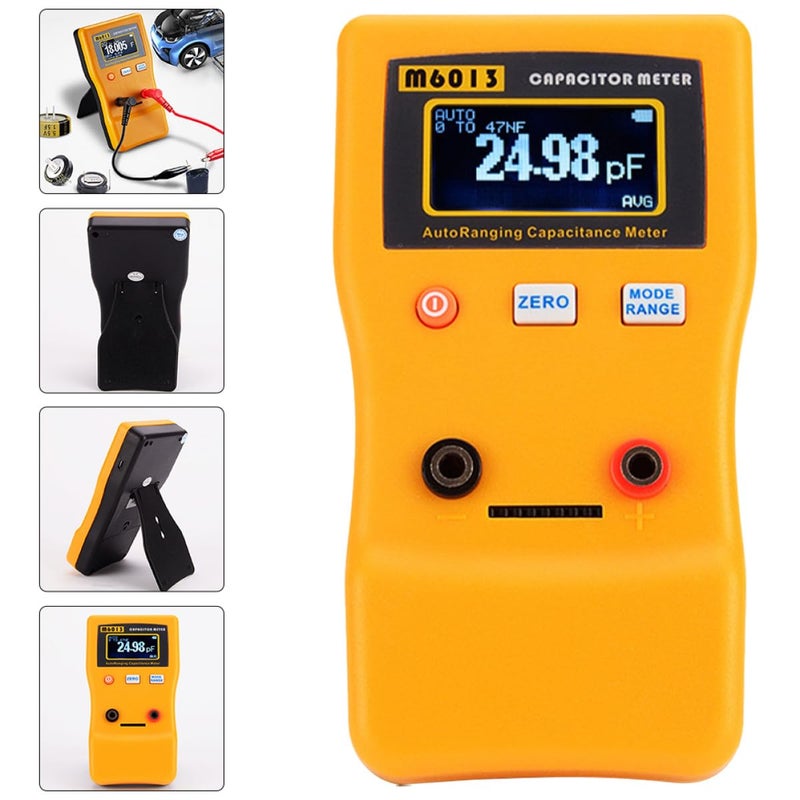 مقياس السعة الرقمي المحمول اليدوي لقياس المكثفات ذو النطاق التلقائي لأعمال الميدان - Image 4