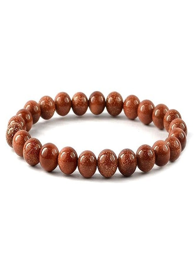 Anant Infinity Natural Reiki Feng Shui Sunstone Bracelet for Nurturing Releasing Abundance prosperity Lab Certified 8mm Beads Stretchable Elastic Bracelet Crystal Healing Gemstone Band for Gifting AI3 - Image 4
